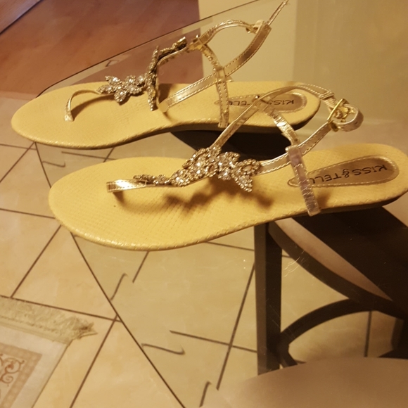 Crystal embellished flat sandals - Picture 3 of 3